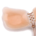 Soutien-gorge en silicone nude sans bretelles en forme d&#39;aile avec cordon de serrage